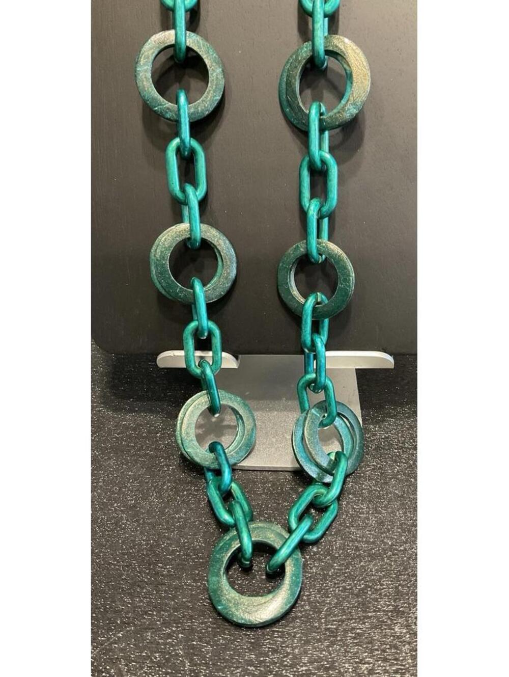 NWT ESMAR long Green Necklace And Earring Set #207